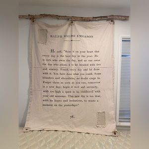 canvas wall tarp / hanging